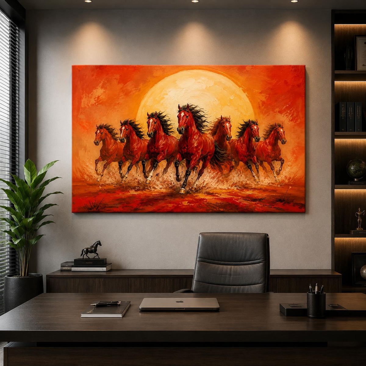 Vijay Gati Red Vastu Painting - The Power of Sun and Mars