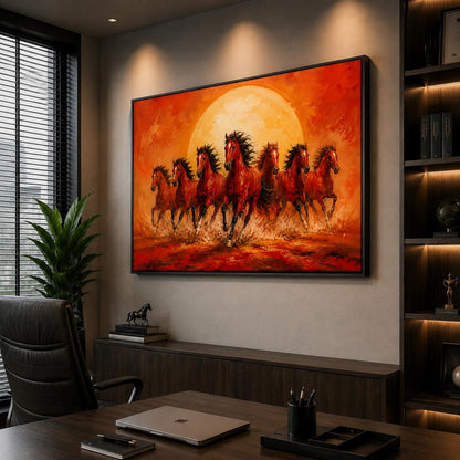 Vijay Gati Red Vastu Painting - The Power of Sun and Mars